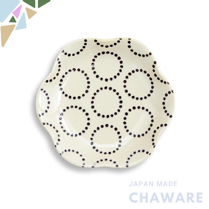 natural69 Hasami Ware Kobiki-Glazed Hexagonal Small Plate – Japanese Ceramic Side Dish, Microwave & Dishwasher Safe