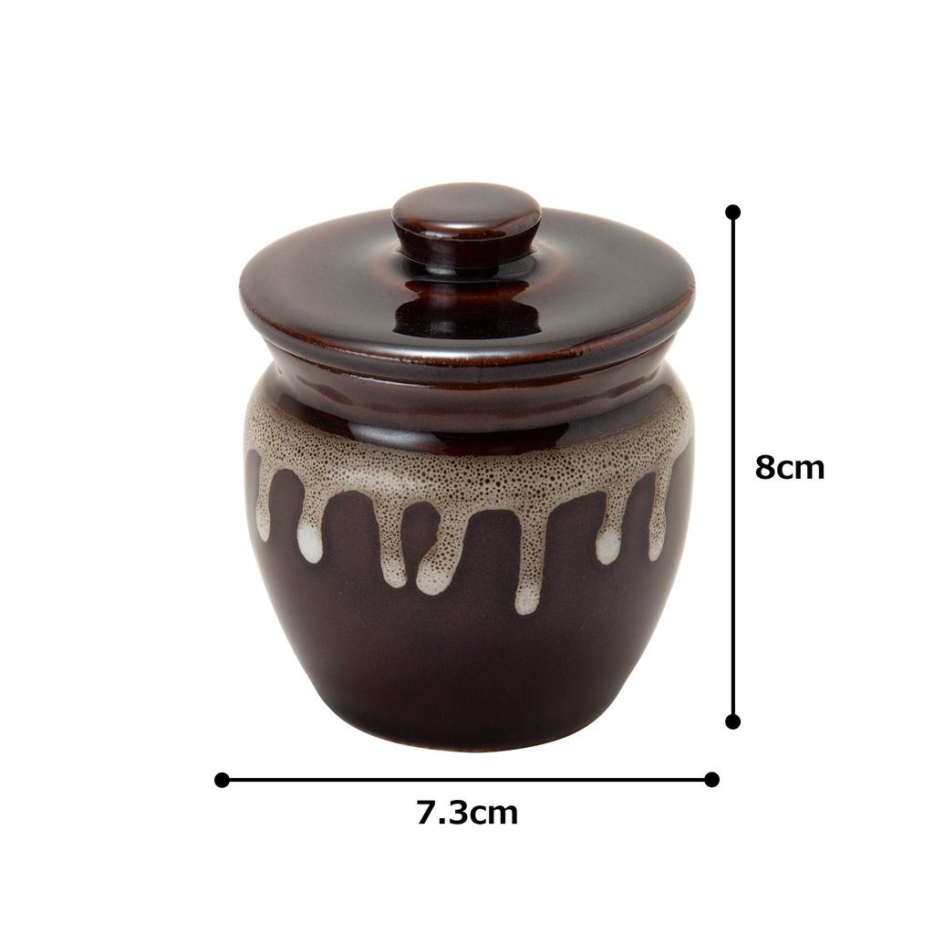 TAMAKI Mini Candy Storage Jar 120ml (Dia 6.8 x H 8.2 cm) Made in Japan Small Food Storage Container