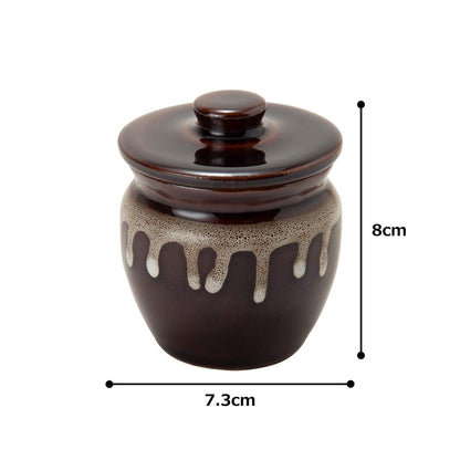 TAMAKI Mini Candy Storage Jar 120ml (Dia 6.8 x H 8.2 cm) Made in Japan Small Food Storage Container