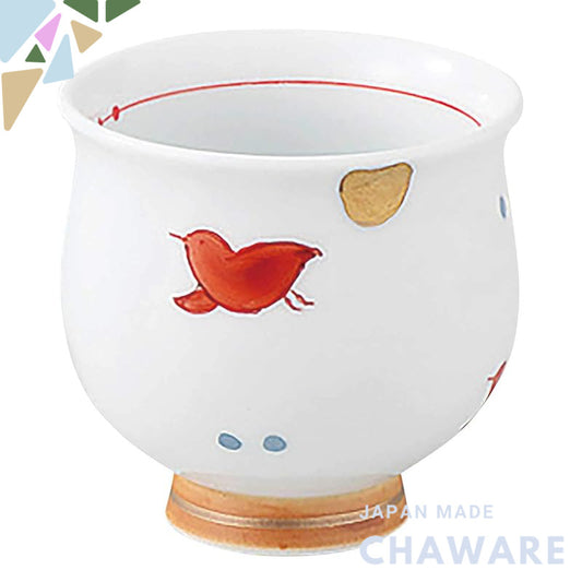 【made in japan】
Hasami Porcelain Matsukou Ceramics Miyakou Kiln Mini Tea Cup, Diameter Approx. 7cm, Sometsuke Chidori Pa