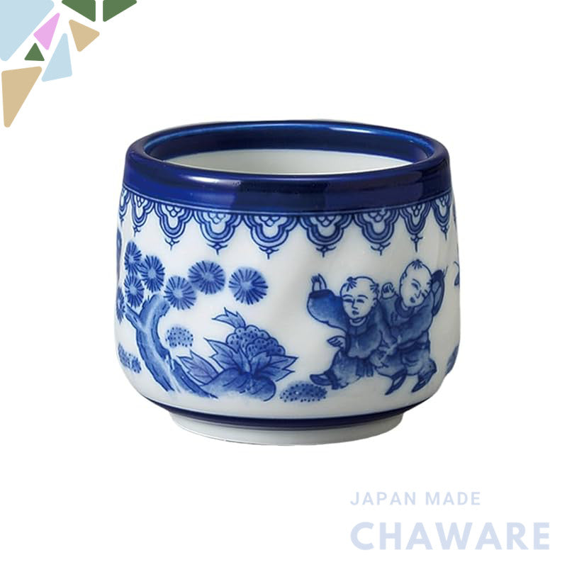 【made in japan】
Ale-net Japanese Tea Cup, 7.5x6cm, Thick Rim Karako Design, Suitable for Dishwasher and Microwave, Mino 