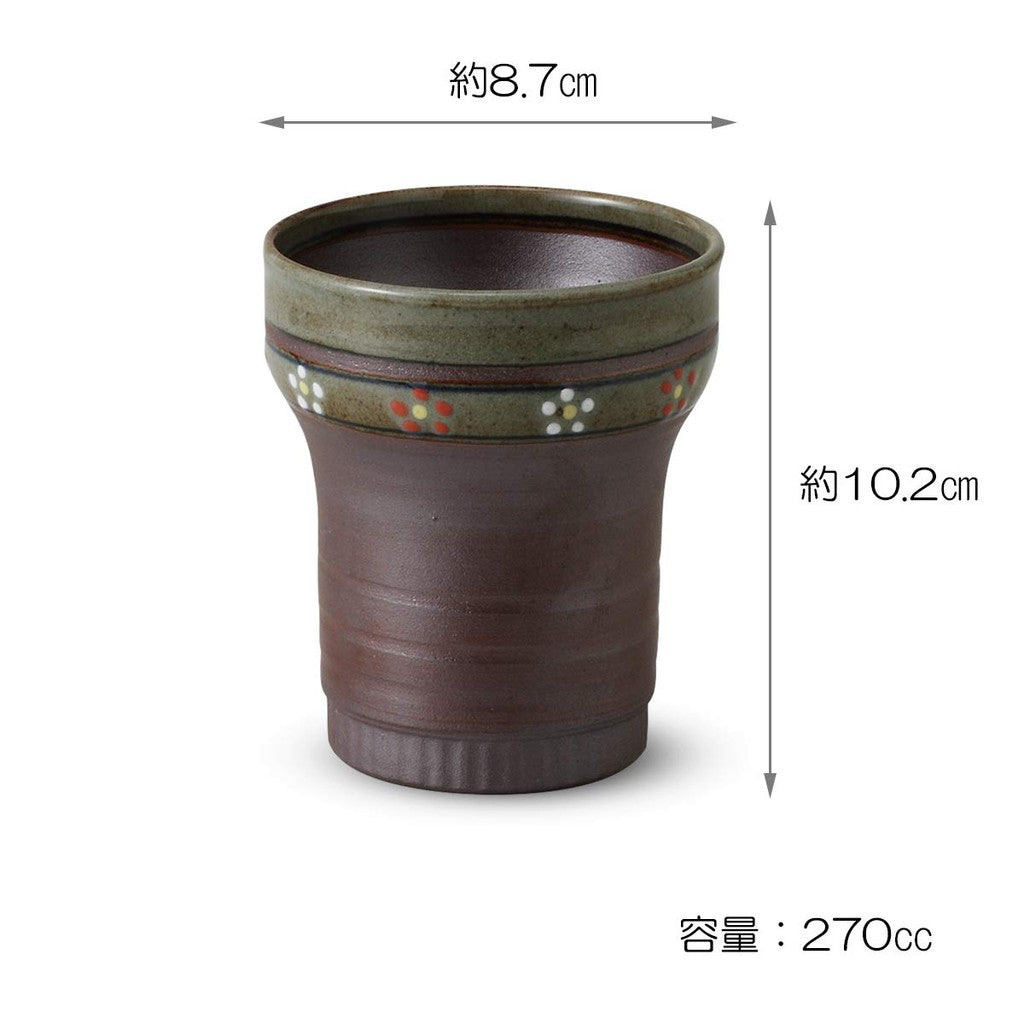 【made in japan】
Arita Porcelain Double-Wall Insulated Shochu Cup with Plum Blossom Design (270cc) - Ideal for Hot and Cold Drinks