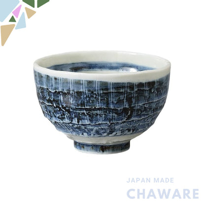 【made in japan】
Ale-net Ippuku Bowl and Teacup Set, 10.2x6.6cm, Handcrafted Tokusa Pattern Matcha Bowl, Cafe Bowl, Mino 