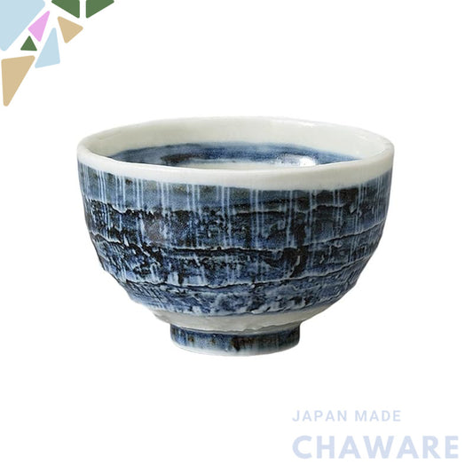 【made in japan】
Ale-net Ippuku Bowl and Teacup Set, 10.2x6.6cm, Handcrafted Tokusa Pattern Matcha Bowl, Cafe Bowl, Mino 