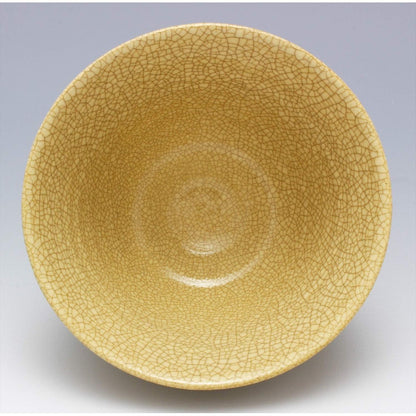 [made in japan] Seto Ware "Miyoshi Gosan" Matcha Bowl, 14cm Diameter x 8cm Height, Porcelain Pottery, Made in Japan, Traditional Craftsmanship, Perfect for Tea Ceremony and Matcha Lovers, SKU 139-0027.