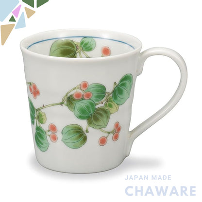 Kutani Ware Iwataya Mug Cup with Yamakirai Design AP7-0802 – Elegant ceramic craftsmanship perfect for tea or coffee lov