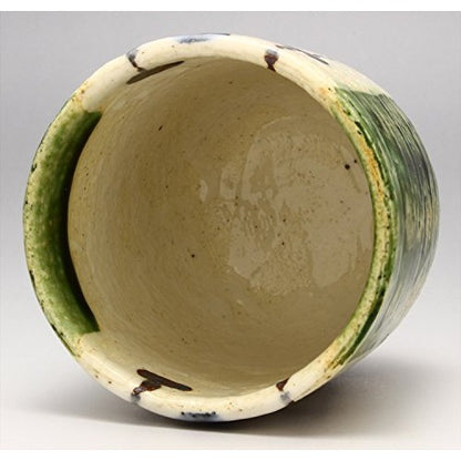 【made in japan】
Mino Ware "Nakagaki Renji" Oribe Sudare Tea Cup, Approximately 8cm Diameter & 9cm Height, Capacity 260ml, Made in Japan, Traditional Ceramic Drinkware 043-0124