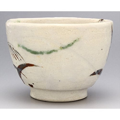 【made in japan】
Mino Ware Nakagaki Renji Small Bowl, Dish, Teacup, and Cup Set - Shino Oribe Grass Pattern 043-0044, Perfect for Everyday Use or Special Occasions.