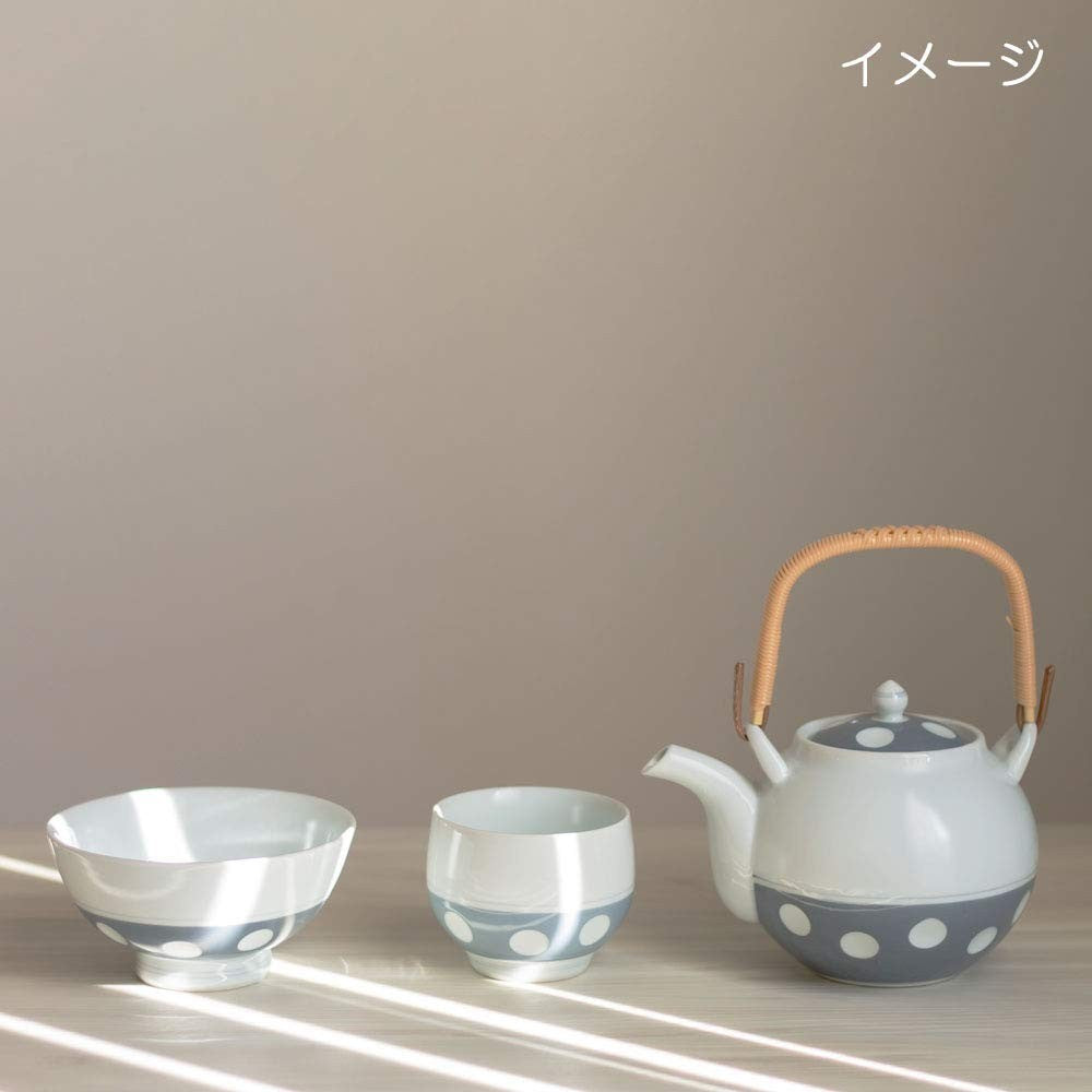 【made in japan】
Yoshida-Yaki Fukunagi Kiln Gyokusan Tea Cup, Gray Polka Dot, 8x6cm, 140ml Capacity, Microwave and Dishwasher Safe, Made in Japan, Perfect for Everyday Use and Collectors, Style No. 03974