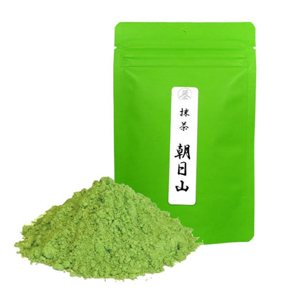 Aichi Prefecture Nishio Matcha Powder, Stone-Milled Tencha Tea, Asahiyama Brand, 30g - Premium Quality Green Tea for Ceremonial Use and Culinary Purposes.