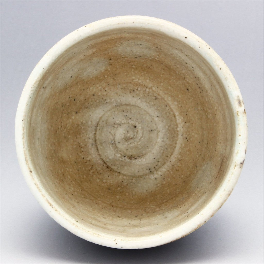 【made in japan】
Mino Ware "Ono Shigeho" Waist-turned Teacup, 180ml Capacity, Made in Japan, Stoneware Tea Cup, Rustic Powder-Glazed Finish, 134-0007