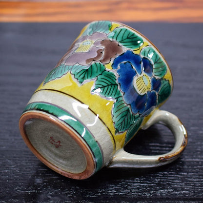 Stylish Ceramic Mug by Yoshidaya: Quality Kutani Ware, Elegant Tableware, Premium Japanese Brand, Perfect for Tea, Coffee and Gifts.chaware