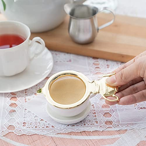 【made in japan】
Gold Tea Time Tea Strainer Set - Enhance your tea experience with this elegant 018220 tea strainer and set, perfect for brewing and serving tea. Ideal for tea lovers!