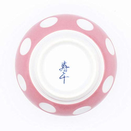 【made in japan】
Yoshida Ware Fuku Sen Kiln Gyokusen Tea Cup, Polka Dot Pink, 8×6cm, 140ml Capacity, Microwave and Dishwasher Safe, Made in Japan, Perfect for Tea Lovers, Item 03970.