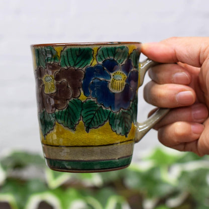 Stylish Ceramic Mug by Yoshidaya: Quality Kutani Ware, Elegant Tableware, Premium Japanese Brand, Perfect for Tea, Coffee and Gifts.chaware