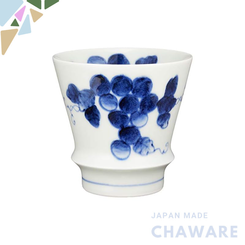 【made in japan】
Arita Porcelain "Supreme Shochu Glass" Grape Design Tumbler, Capacity 280ml, Microwave and Dishwasher Sa