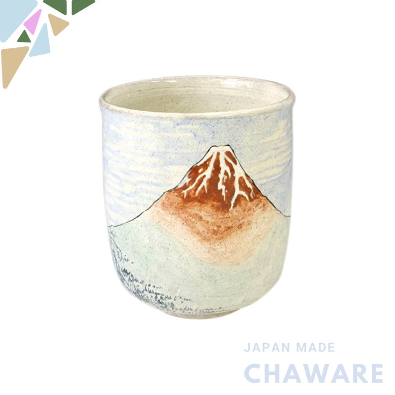 【made in japan】
Kyoto Seiji Kutani Ware Hanagatsu Kiln Tea Cup Fuji (Gentle Breeze Clear Sky) UKG822 - Traditional Japan