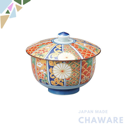 【made in japan】
Setomono Honpo Gold Leaf Arita Ware Covered Cup (Imari Style) [10×8.5cm] – Elegant Japanese Ceramic for 