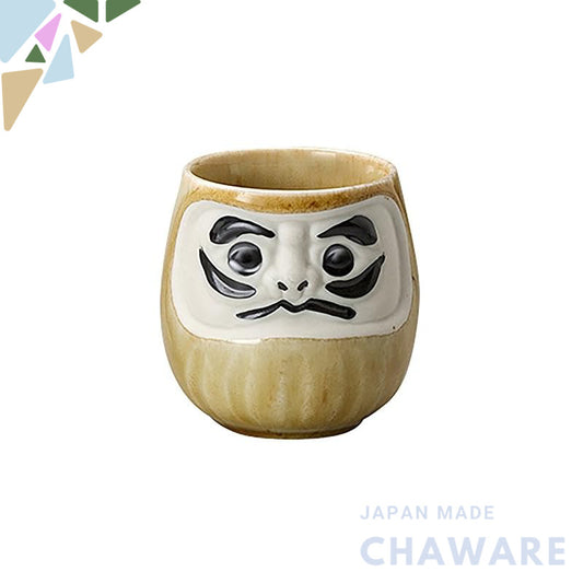【made in japan】
Mino Ware Feng Shui Daruma Sushi Teacup (Good Fortune for Family) K11214 - Elegant ceramic cup perfect f
