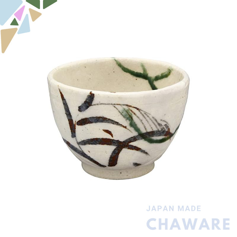 【made in japan】
Mino Ware Nakagaki Renji Small Bowl, Dish, Teacup, and Cup Set - Shino Oribe Grass Pattern 043-0044, Per