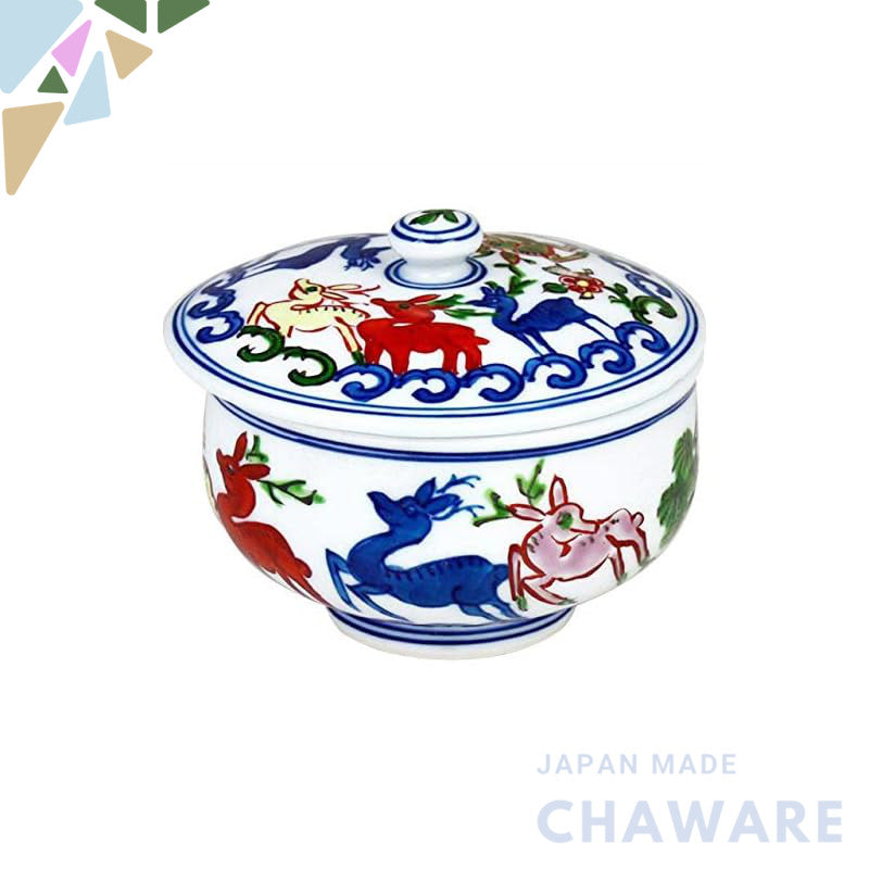【made in japan】
Arita Ware CtoC JAPAN Covered Tea Cup with Lid (Kumadashi) - Elegant Japanese Ceramic for Tea Enjoyment 