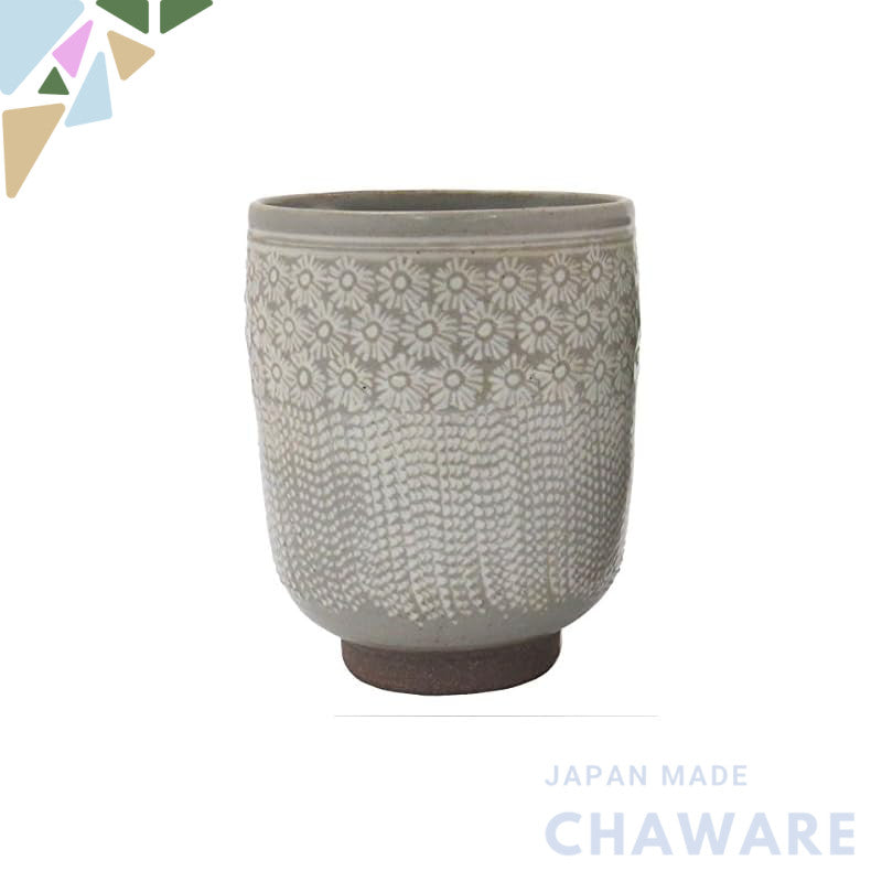 【made in japan】
Kyoto Pottery Seihō Kiln Large Yuzang Cup - Mismatched Three Island Tobikanna Design A13-4L
