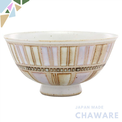 【made in japan】
Hasami Porcelain Rice Bowl Small - Tile Art Design in Red, Perfect for Traditional Japanese Dining and T