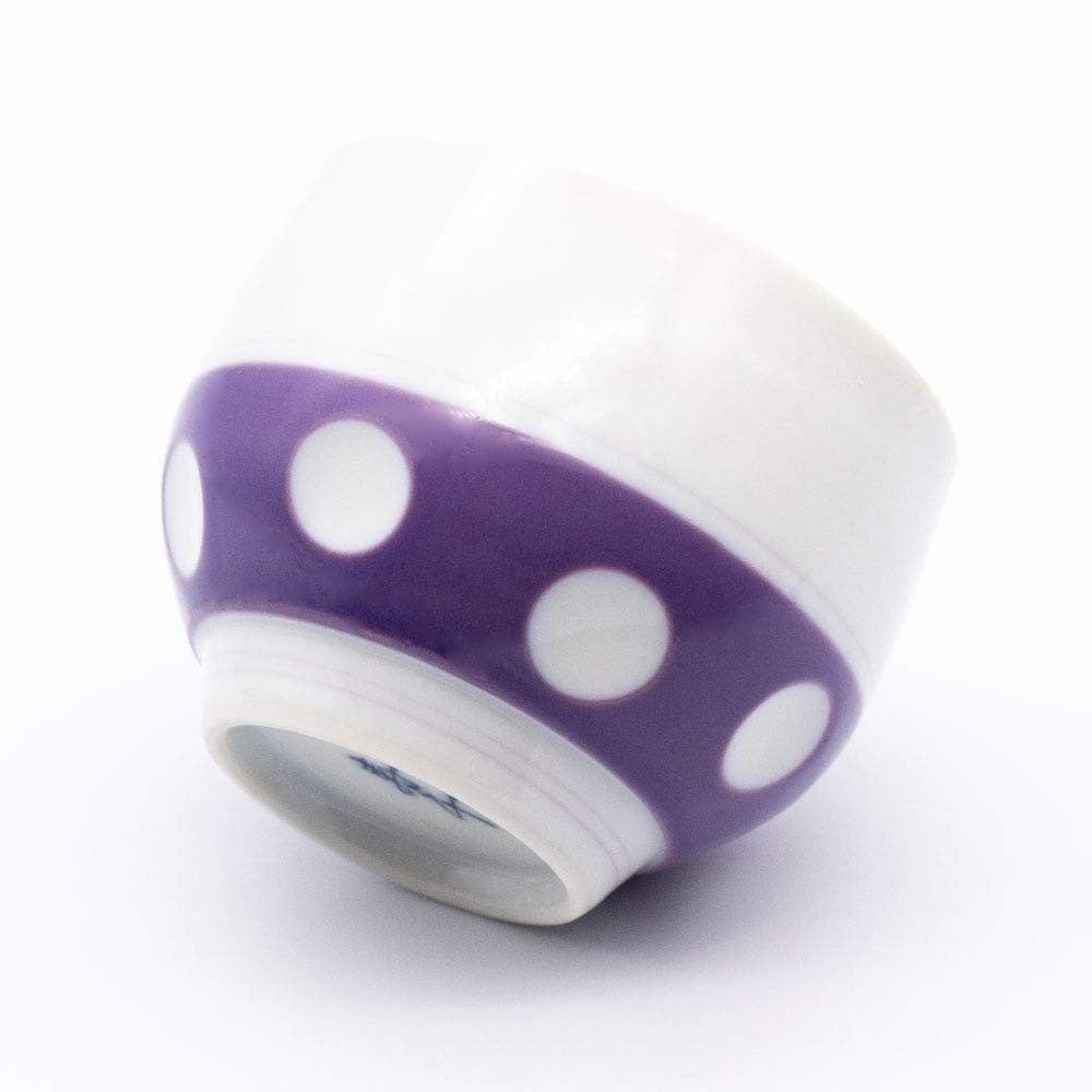 【made in japan】
Yoshida Yaki Fukuzen Kiln Gyokusen Tea Cup, Polka Dot Design, Purple, Size 8x6cm, Capacity 140ml, Microwave and Dishwasher Safe, Made in Japan, Product Code 03973