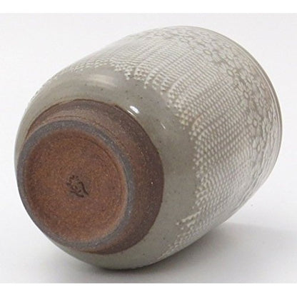 [made in Japan] Kyoto Pottery Seiho Kiln Large Yuzamashi Cup - Mishima Tobikanna Design A13-4L