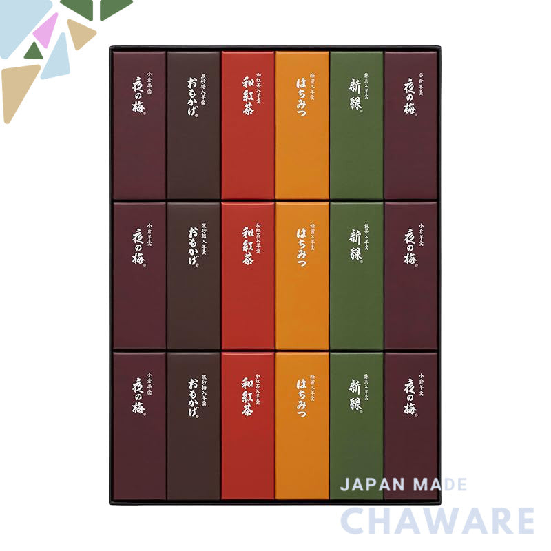 Toraya Small-Size Yokan (Sweet Bean Jelly) - Pack of 18 Sticks, Traditional Japanese Sweets, Perfect Gift or Treat.chawa
