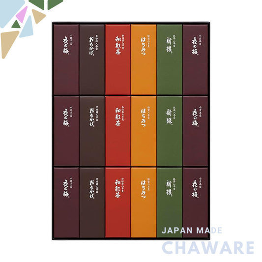 Toraya Small-Size Yokan (Sweet Bean Jelly) - Pack of 18 Sticks, Traditional Japanese Sweets, Perfect Gift or Treat.chawa