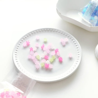 Aoki Kouetsudo Candy Gift Box - 2 Packs of Kinpira Sugar Confectionery featuring Sakura Flowers and Forget-Me-Nots, 50g each. Perfect for special occasions and gifting!chaware