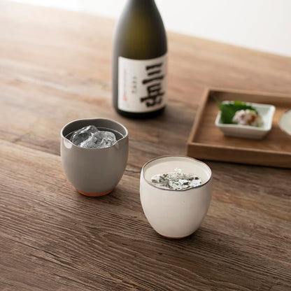 【made in japan】
&NE Mino Ware Red Clay 3 Peco Cup HARE and KE White Approximate Capacity 230 ml Teacup Made in Japan Pottery Teacup NAW-331-WH