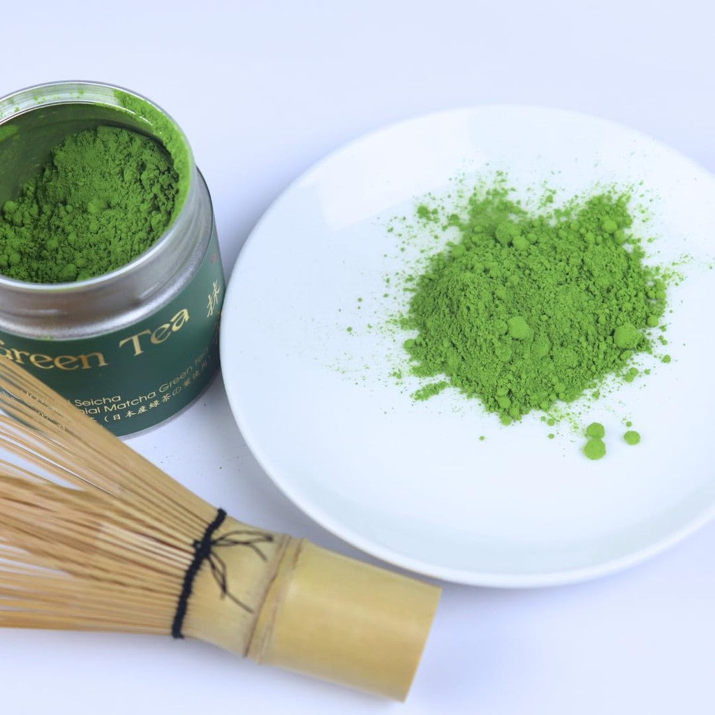 HAYASHI Tea Shizuoka Ceremonial Matcha Kuon 100% Japanese Premium Matcha for Traditional Tea Ceremony, 30g Can