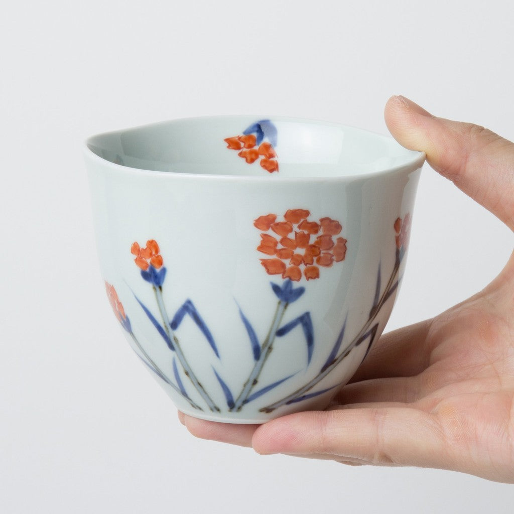 【made in japan】
Ranchant New Free Cup Multi, 9.7x7.6cm, Carnation (May) – Arita-Yaki, Made in Japan, Perfect for Your Daily Use, Ideal Gift Option for Special Occasions