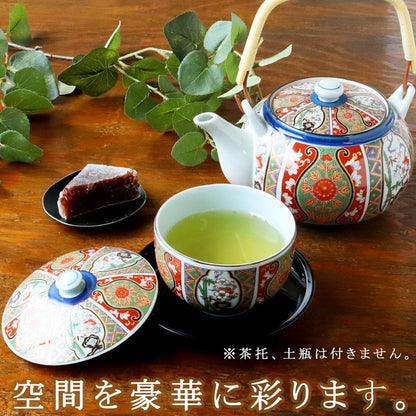 【made in japan】
Yuki Romance Kyo-Imari Style Luxurious Arita Ware Japanese Ceramic Tea Cup Set "Nishiki" – Exquisite Handmade Design, High-Quality Authentic Japanese Craftsmanship.