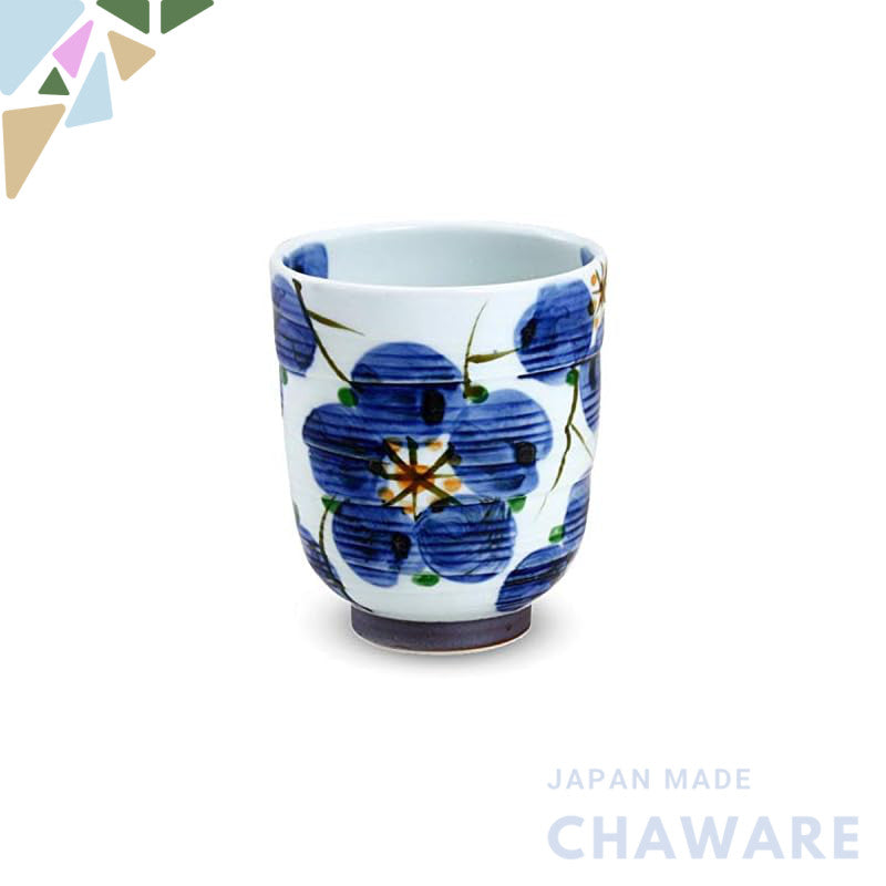 【made in japan】
Ranchant Large 6000 Tea Cups in White and Blue, Diameter 7.7cm x Height 8.7cm, Plum Blossom Design, Arit