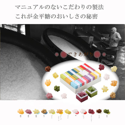 Iroha Traditional Japanese Candy: Assorted Konpeito Set (4 Flavors)chaware