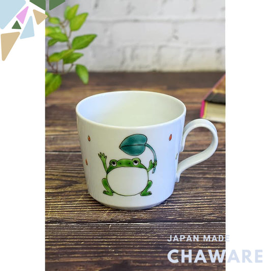 Stylish Kutani Ware Frog Mug - High-Quality Japanese Porcelain Tea Cup, Elegant Tableware, Perfect for Unique Gift or Ho