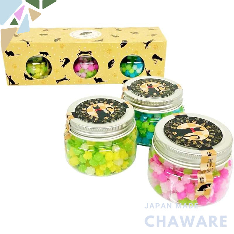 Cat Candy Gift Set - Japanese Kompeito (85g x 3 Packs)chaware
