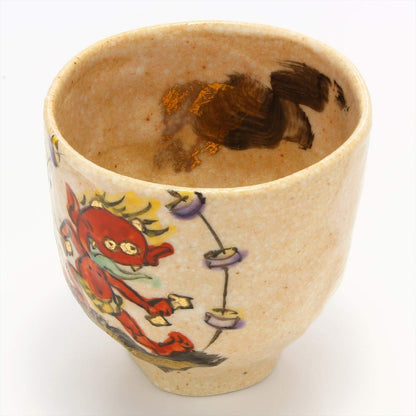 【made in japan】
Wada Kazuhito Minoyaki Raijin Tea Cup by Utsuwa Roan with Gift Box, Model 105-0017 - Elegant Japanese Pottery for Teatime Enjoyment
