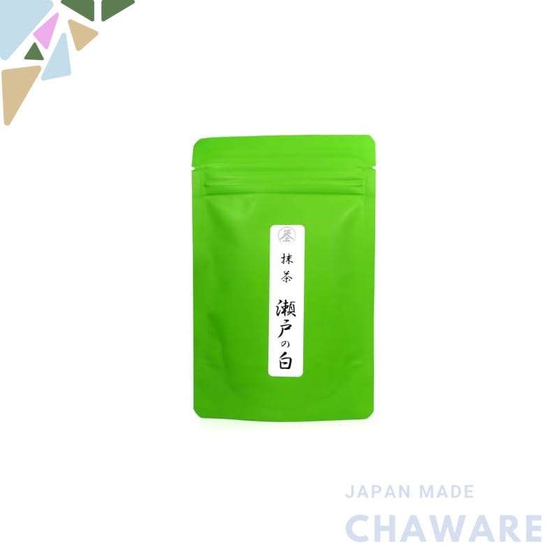 30g of Stone-ground Matcha "Seto no Shiro" made with Nishio grown Tencha from Aichi Prefecture, perfect for ceremonial t