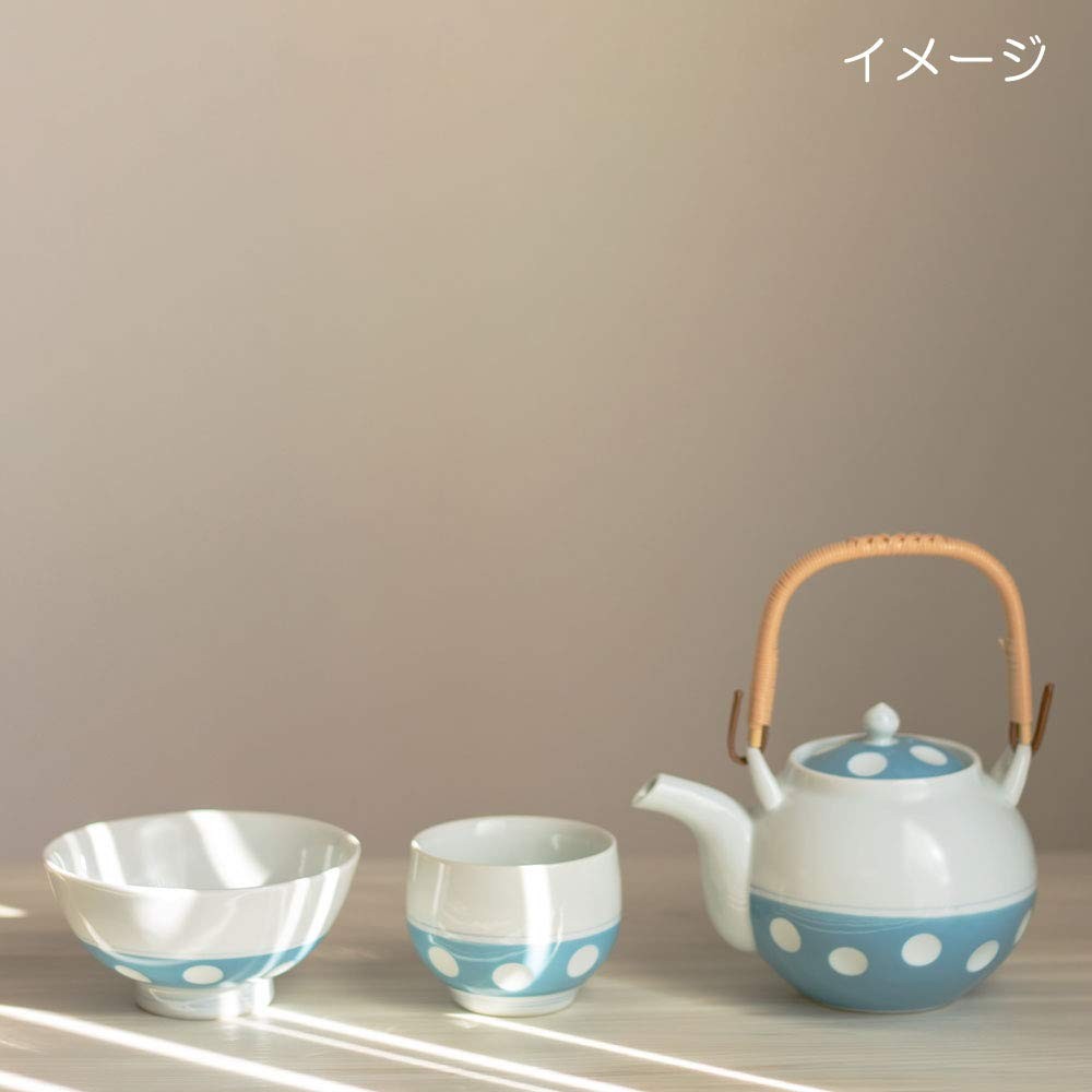 【made in japan】
Yoshida Pottery Fuku Sen Kiln Gyokusen Tea Cup in Blue Dot Design, 8x6cm, 140ml Capacity, Microwave and Dishwasher Safe, Made in Japan, Perfect for Tea Lovers.