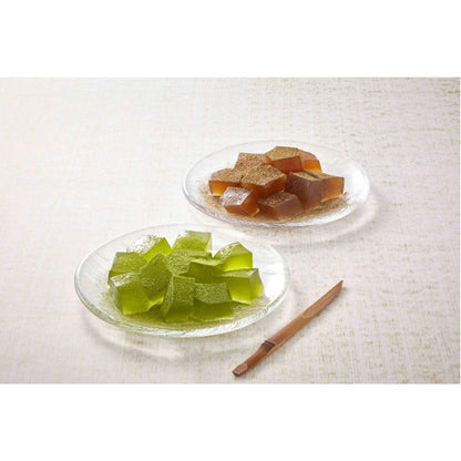 Nakajima Taishodo Matcha and Hojicha Warabi Mochi - Premium Uji Tea - Size 6, Traditional Japanese Dessert, Perfect for Green Tea Lovers, Ideal Gift for Tea Enthusiasts.