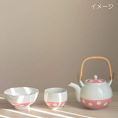 【made in japan】
Yoshida Ware Fuku Sen Kiln Gyokusen Tea Cup, Polka Dot Pink, 8×6cm, 140ml Capacity, Microwave and Dishwasher Safe, Made in Japan, Perfect for Tea Lovers, Item 03970.