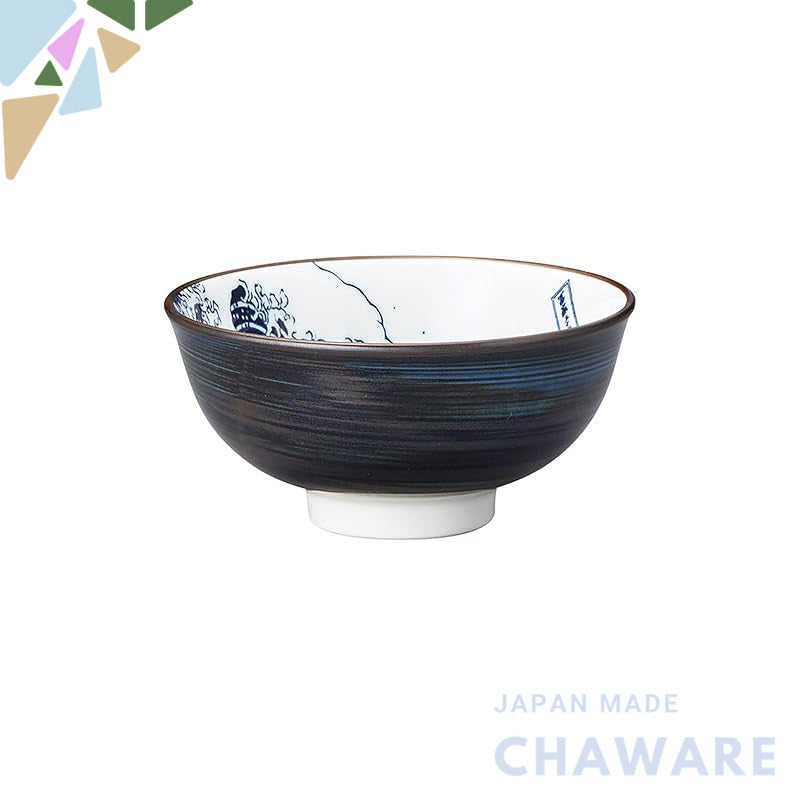 【made in japan】
Showa Ceramic Hokusai Fuji Chuhai Bowl φ11.8×5.5cm, Mino Ware, Made in Japan, Dishwasher Safe, Perfect f