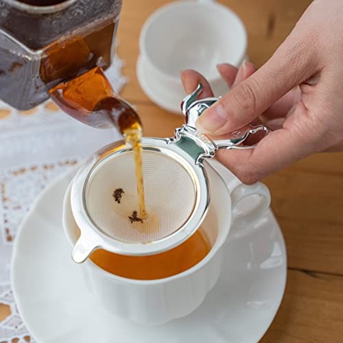 【made in japan】
Silver Tea Time Tea Strainer Set - Perfect for Brewing and Enjoying Your Favorite Teas, Model 018237