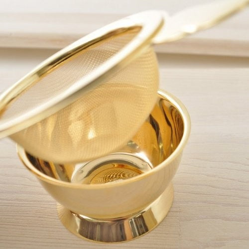 【made in japan】
Takakawa Metal Angel Tea Strainer - Gold Color Kitchen Tool for Perfectly Brewing Your Favorite Teas