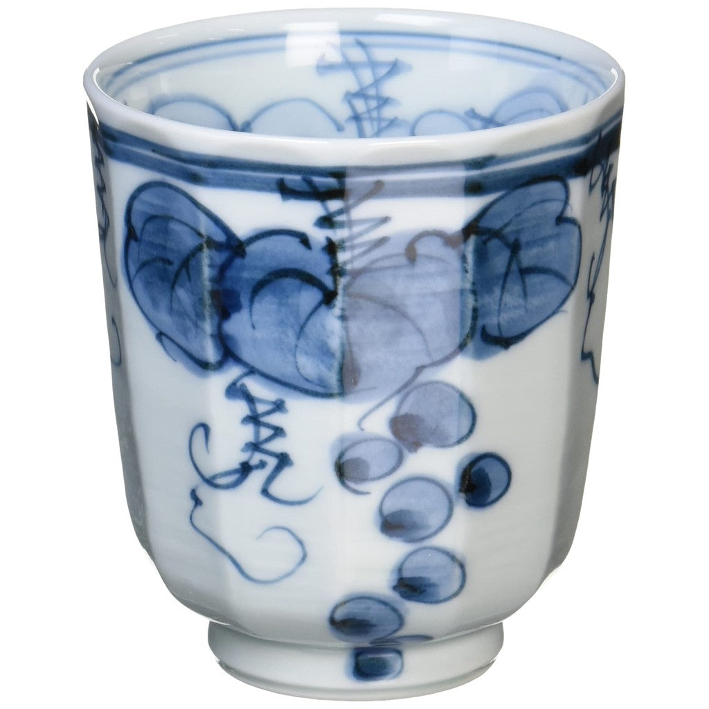 【made in japan】
Hasami Ware Issei Kiln Lightweight Tea Cup (Large) Inner and Outer Grape Blue