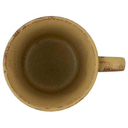 【made in japan】Mino Ware Mug, Approximately 9cm, Karatsu Carving, 10 Grass Pattern, Yellow Color, Made in Japan, Item No. 132-1617 - Perfect for Your Daily Coffee or Tea Enjoyment!